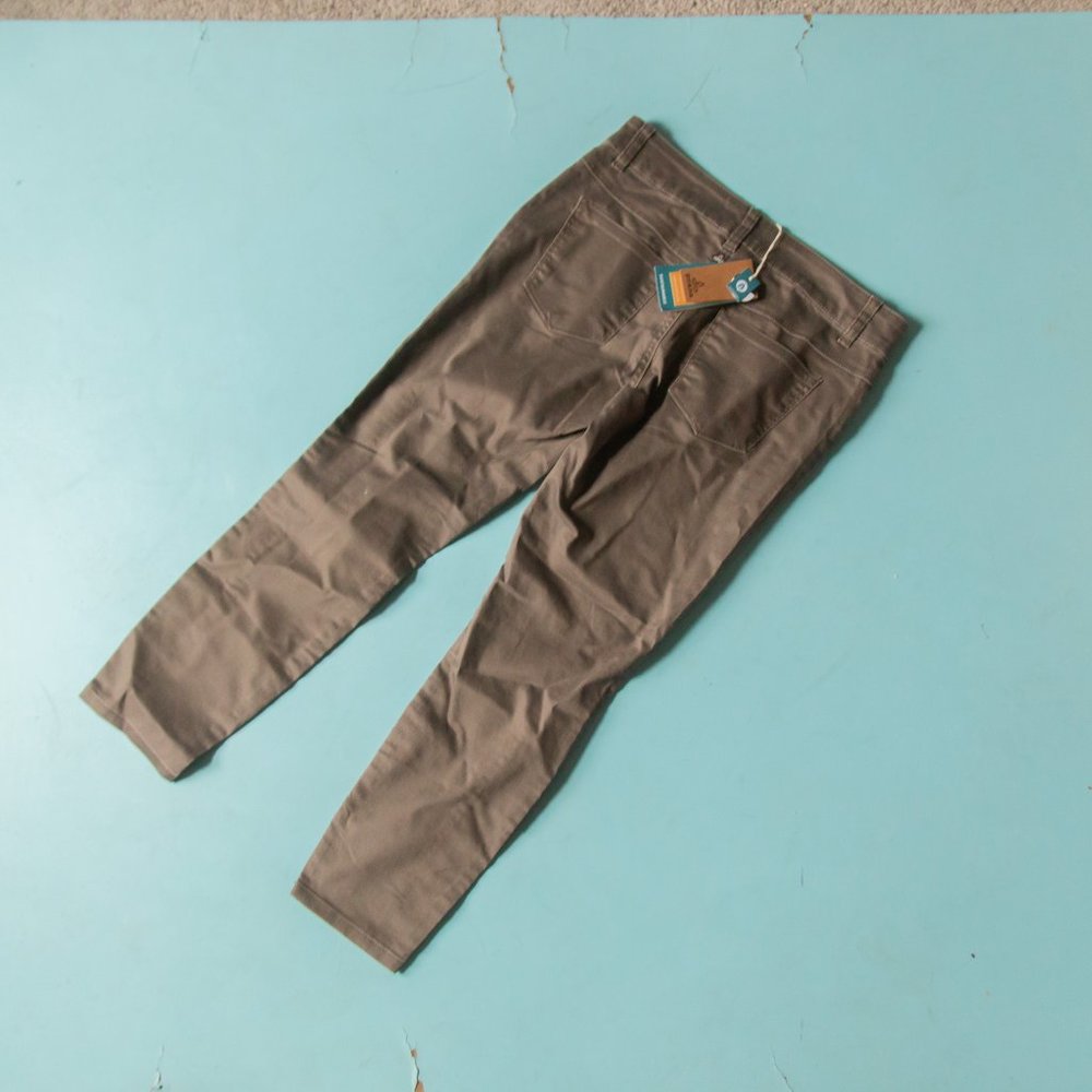 NEW Prana Carlotta Crop Dark Mud Mid Rise Skinny Ankle Pants Sz 8 / 29 - Picture 9 of 10